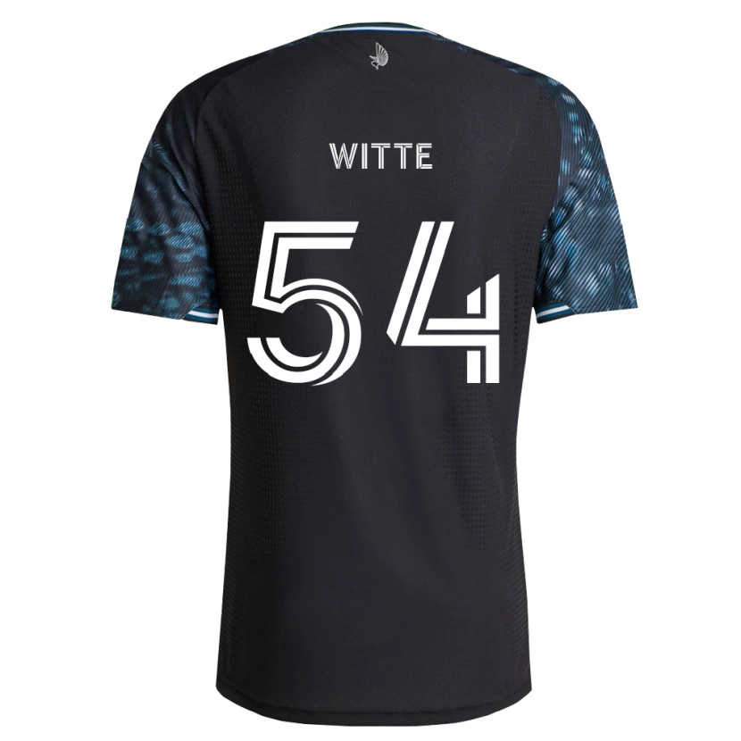Danxen Niño Camiseta Alex Witte #54 Negro Blanco 1ª Equipación 2026/27 La Camisa México