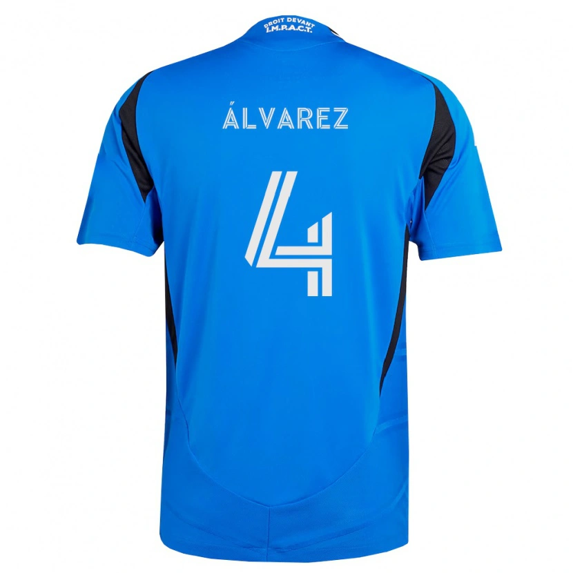 Danxen Niño Camiseta Fernando Álvarez #4 Azul Blanco Negro 1ª Equipación 2026/27 La Camisa México