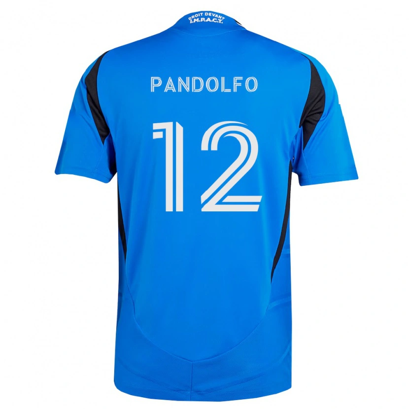 Danxen Niño Camiseta Gabriel Pandolfo #12 Azul Blanco Negro 1ª Equipación 2026/27 La Camisa México