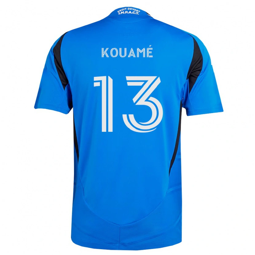 Danxen Niño Camiseta Rafael Kouamé #13 Azul Blanco Negro 1ª Equipación 2026/27 La Camisa México