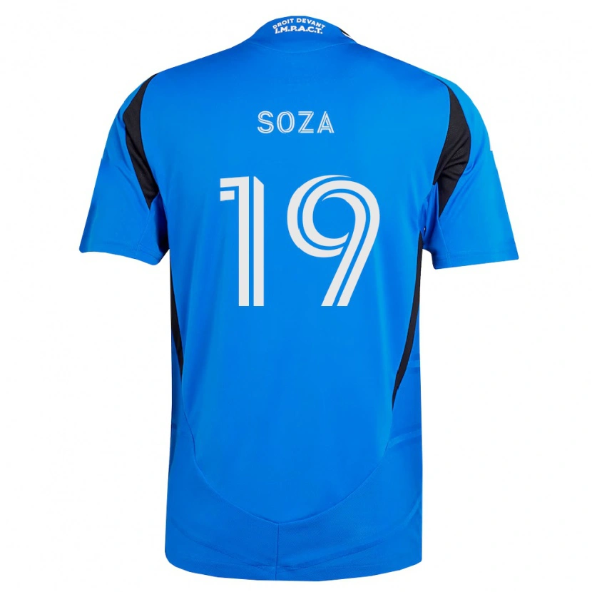 Danxen Niño Camiseta Joel Soza #19 Azul Blanco Negro 1ª Equipación 2026/27 La Camisa México