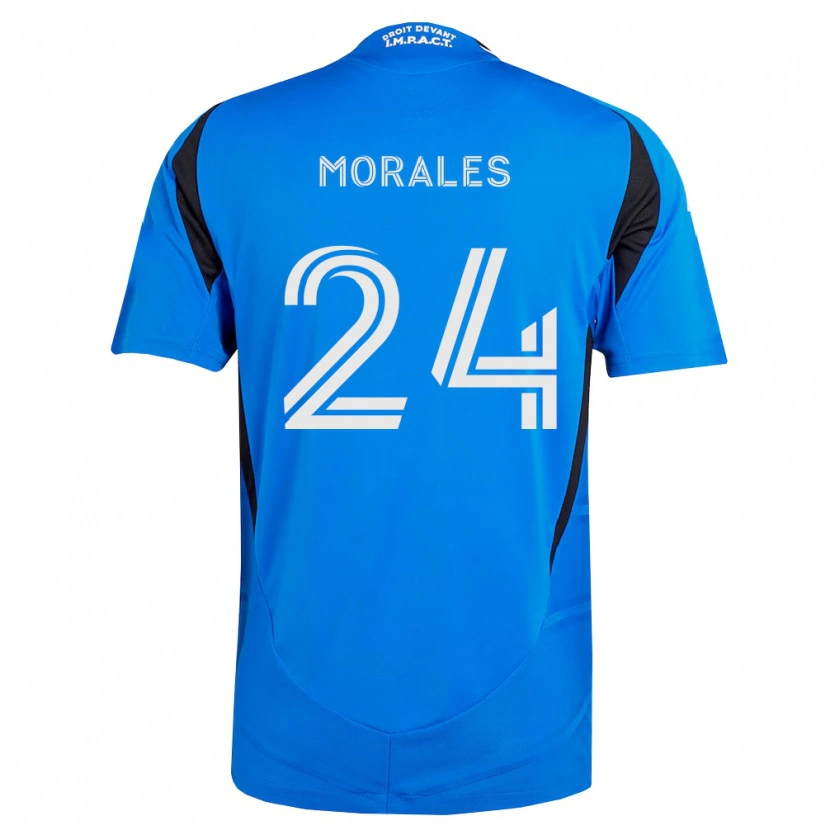 Danxen Niño Camiseta Efraín Morales #24 Azul Blanco Negro 1ª Equipación 2026/27 La Camisa México