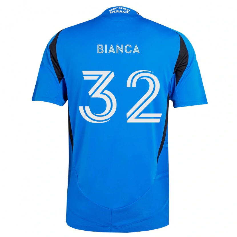 Danxen Niño Camiseta Hanisch Bianca #32 Azul Blanco Negro 1ª Equipación 2026/27 La Camisa México