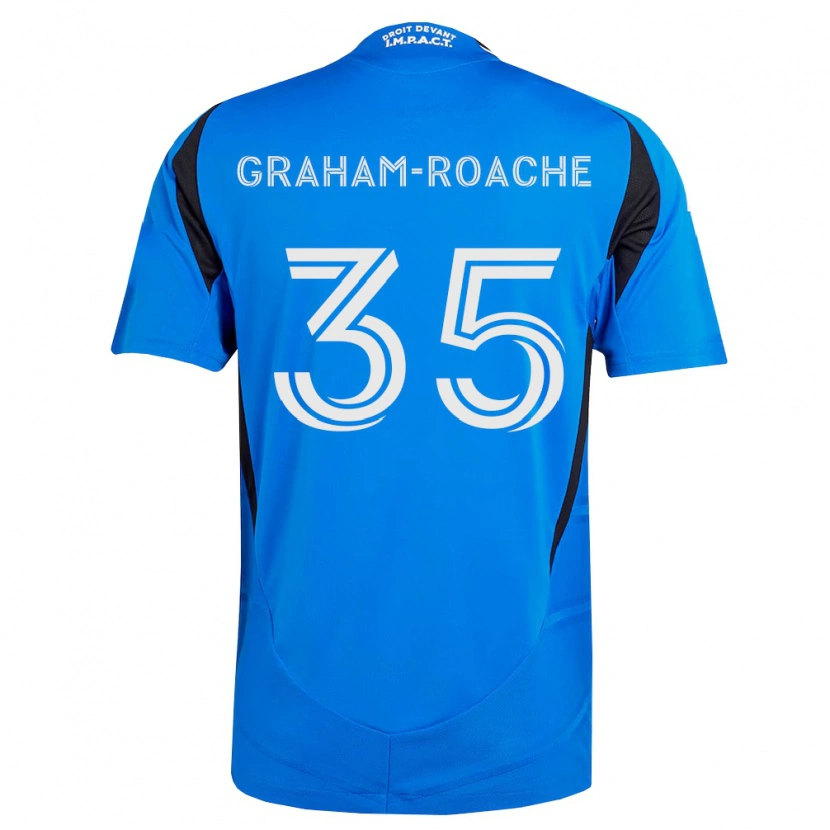 Danxen Niño Camiseta Owen Graham-Roache #35 Azul Blanco Negro 1ª Equipación 2026/27 La Camisa México