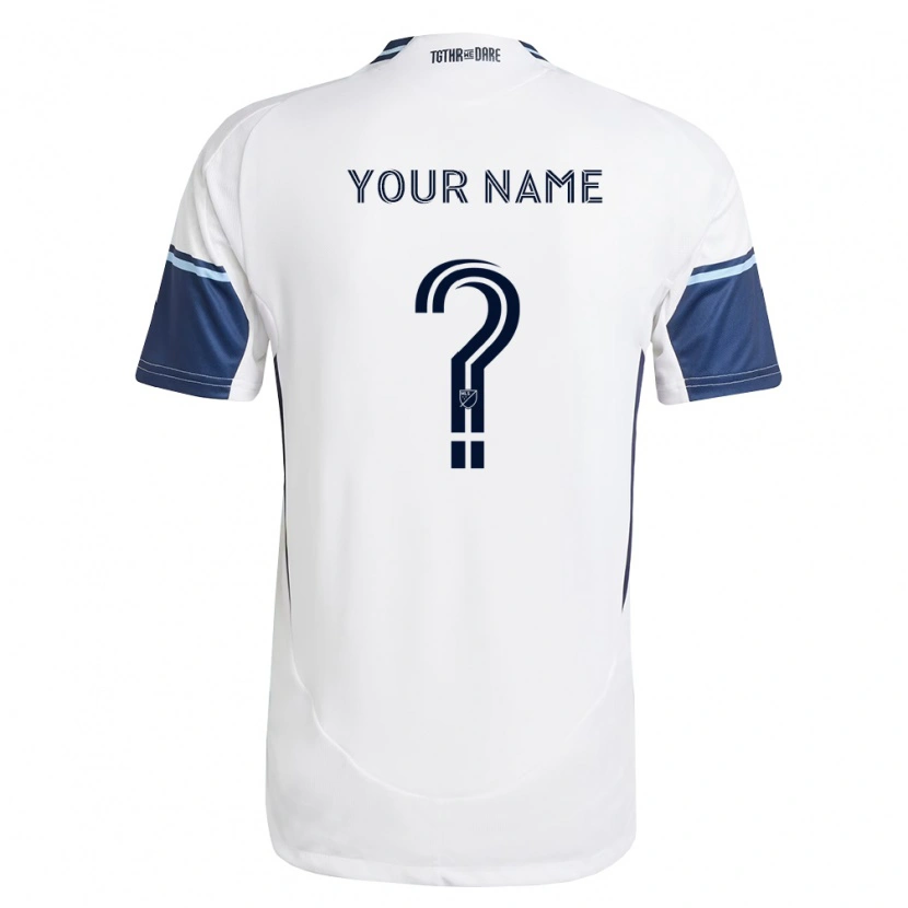 Danxen Niño Camiseta Su Nombre #0 Blanco Azul Real 1ª Equipación 2026/27 La Camisa México