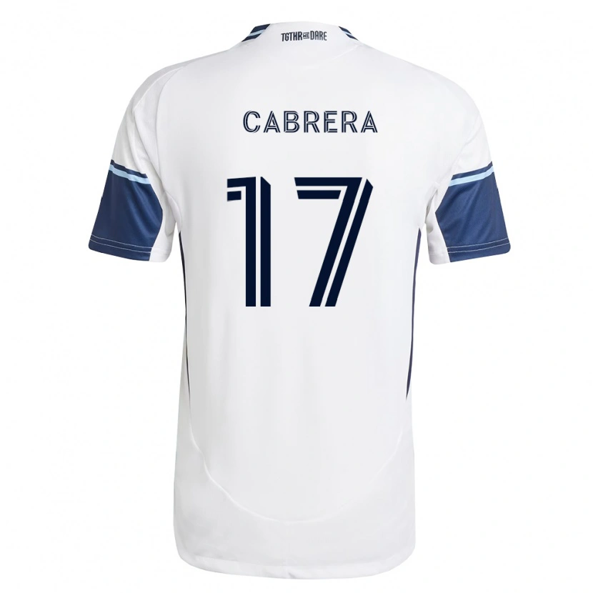Danxen Niño Camiseta Kenji Cabrera #17 Blanco Azul Real 1ª Equipación 2026/27 La Camisa México
