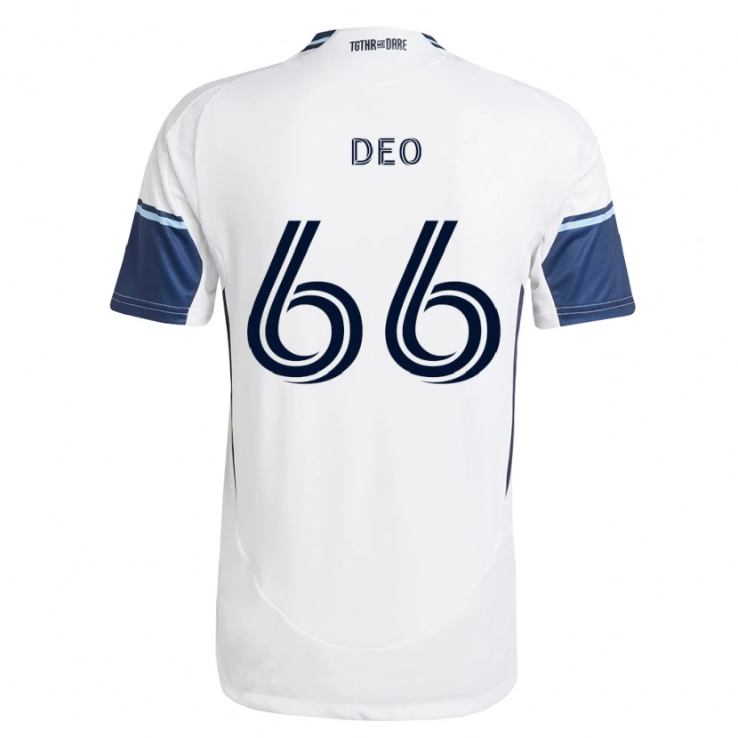 Danxen Niño Camiseta Sahil Deo #66 Blanco Azul Real 1ª Equipación 2026/27 La Camisa México