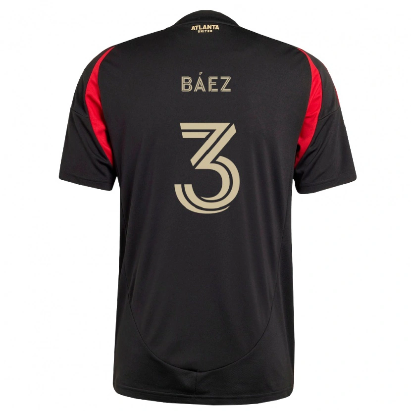 Danxen Niño Camiseta Elías Báez #3 Negro Rojo 1ª Equipación 2026/27 La Camisa México
