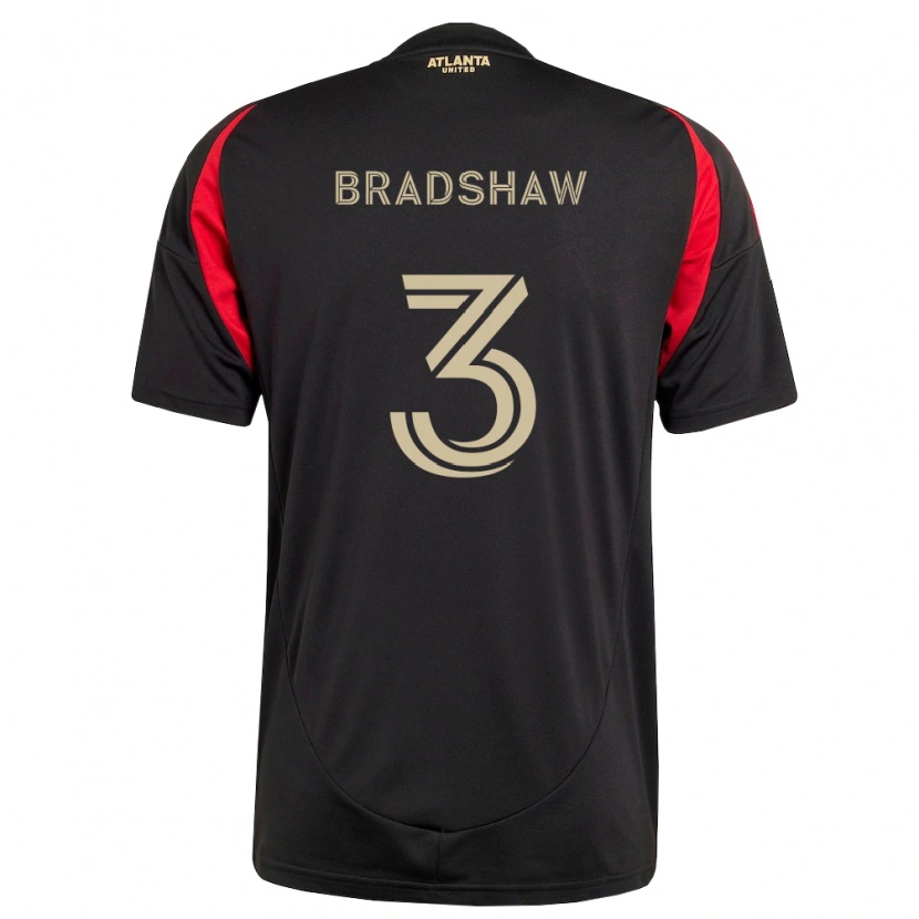 Danxen Niño Camiseta Jalani Bradshaw #3 Negro Rojo 1ª Equipación 2026/27 La Camisa México