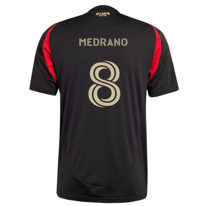 Danxen Niño Camiseta Keven Medrano #8 Negro Rojo 1ª Equipación 2026/27 La Camisa México