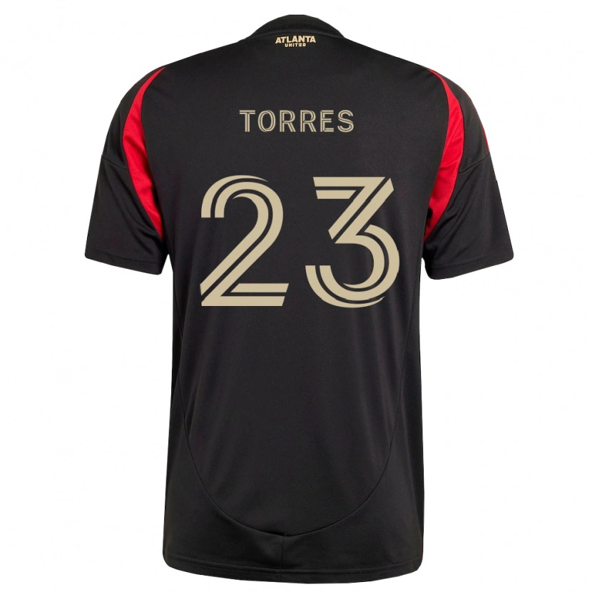 Danxen Niño Camiseta Adyn Torres #23 Negro Rojo 1ª Equipación 2026/27 La Camisa México