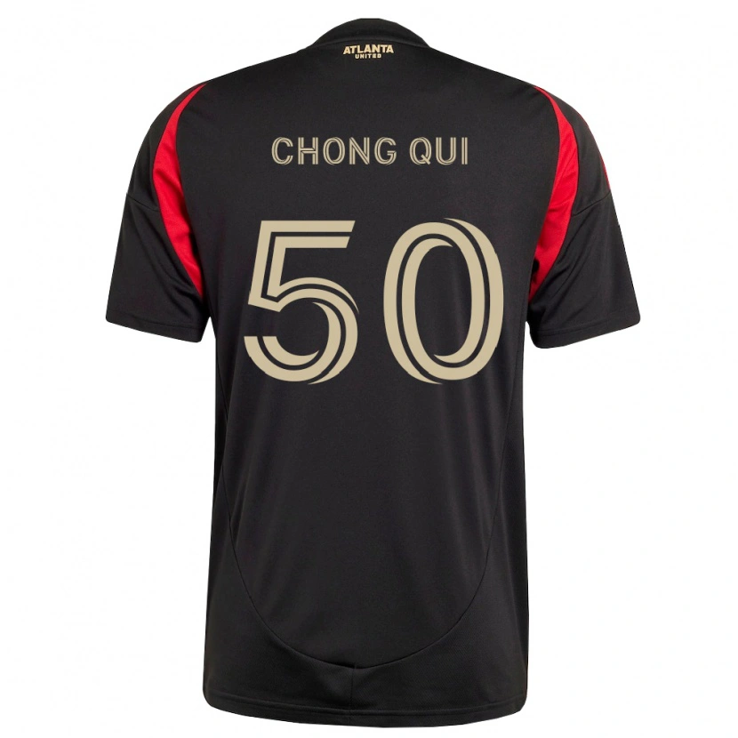 Danxen Niño Camiseta Dominik Chong Qui #50 Negro Rojo 1ª Equipación 2026/27 La Camisa México