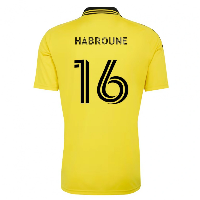 Danxen Niño Camiseta Taha Habroune #16 Amarillo Negro 1ª Equipación 2026/27 La Camisa México