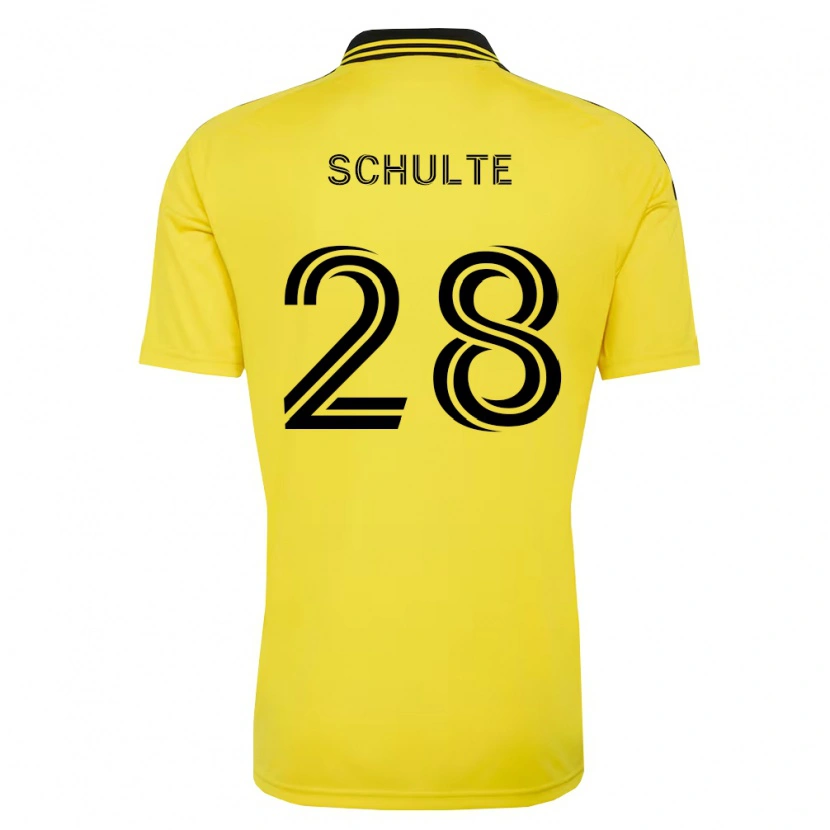 Danxen Niño Camiseta Patrick Schulte #28 Amarillo Negro 1ª Equipación 2026/27 La Camisa México