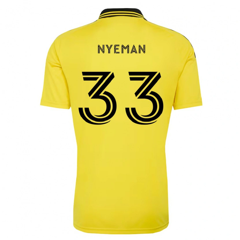 Danxen Niño Camiseta Moses Nyeman #33 Amarillo Negro 1ª Equipación 2026/27 La Camisa México