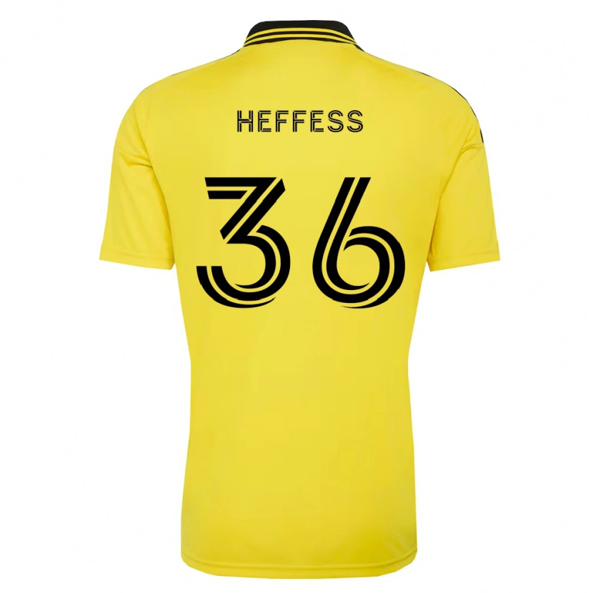 Danxen Niño Camiseta Isaac Heffess #36 Amarillo Negro 1ª Equipación 2026/27 La Camisa México