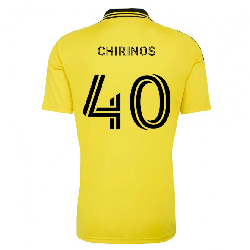 Danxen Niño Camiseta Johann Chirinos #40 Amarillo Negro 1ª Equipación 2026/27 La Camisa México