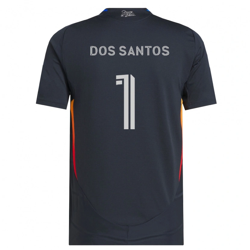 Danxen Niño Camiseta Cj Dos Santos #1 Gris Oscuro Rojo 1ª Equipación 2026/27 La Camisa México