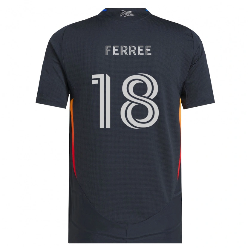 Danxen Niño Camiseta Duran Ferree #18 Gris Oscuro Rojo 1ª Equipación 2026/27 La Camisa México