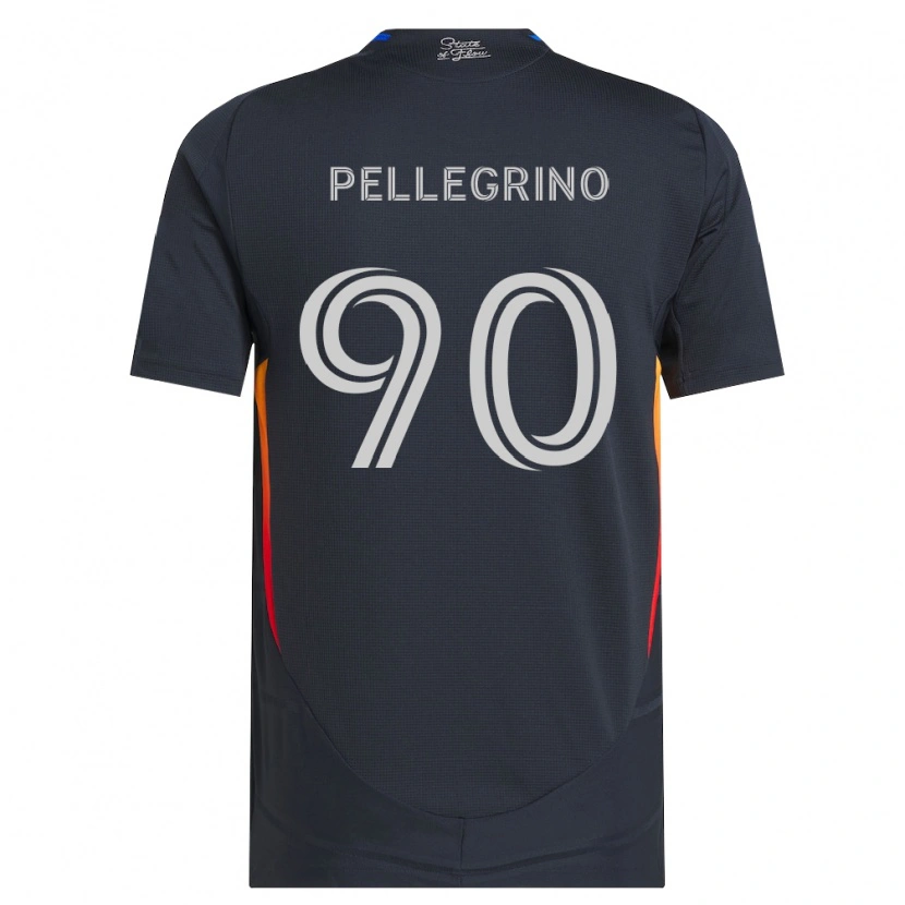 Danxen Niño Camiseta Amahl Pellegrino #90 Gris Oscuro Rojo 1ª Equipación 2026/27 La Camisa México