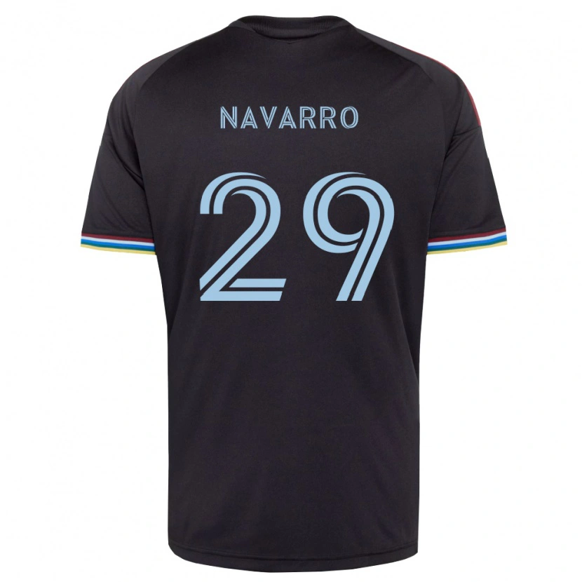 Danxen Niño Camiseta Miguel Navarro #29 Azul Cielo Negro 1ª Equipación 2026/27 La Camisa México