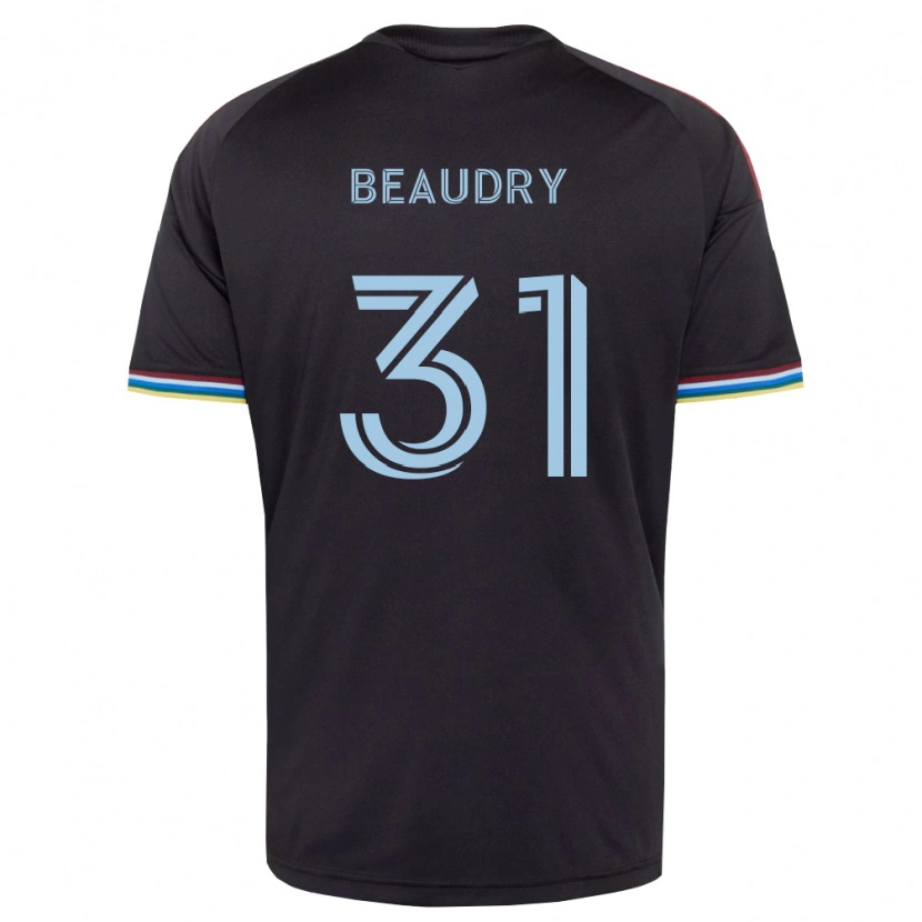 Danxen Niño Camiseta Adam Beaudry #31 Azul Cielo Negro 1ª Equipación 2026/27 La Camisa México
