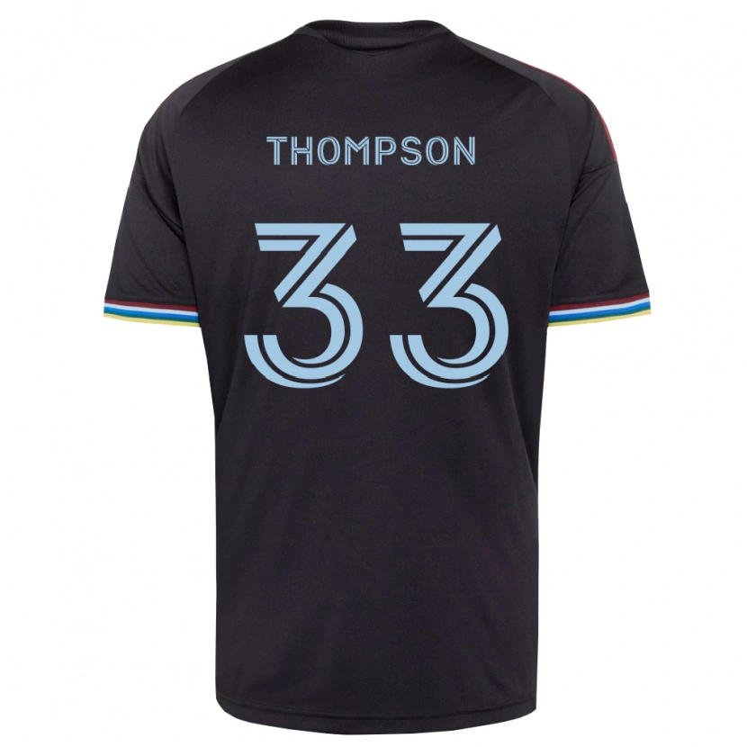 Danxen Niño Camiseta Kosi Thompson #33 Azul Cielo Negro 1ª Equipación 2026/27 La Camisa México