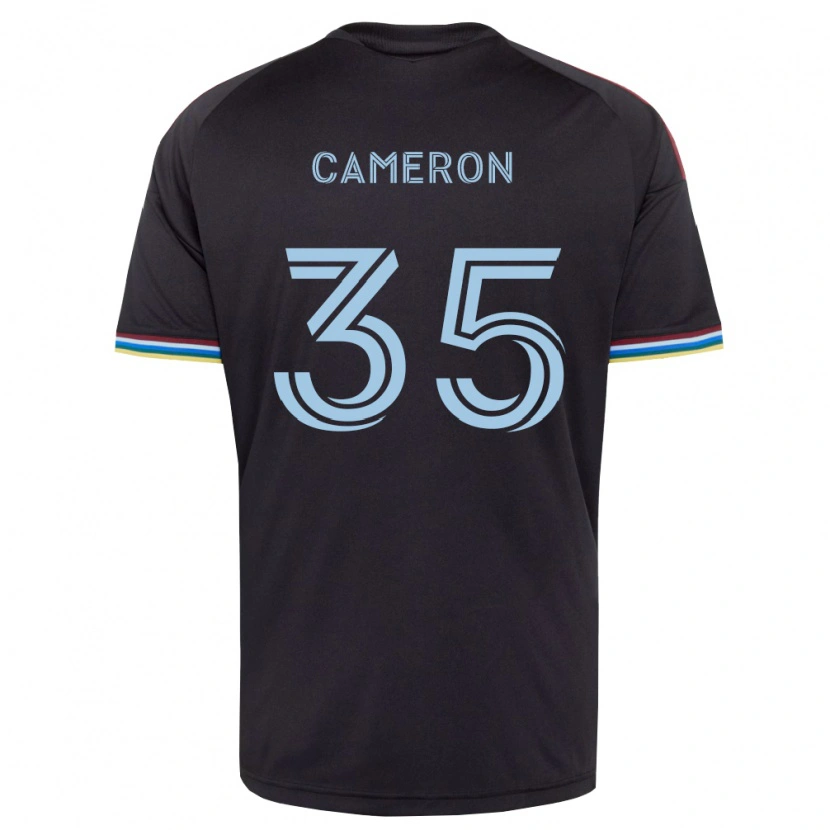 Danxen Niño Camiseta James Cameron #35 Azul Cielo Negro 1ª Equipación 2026/27 La Camisa México