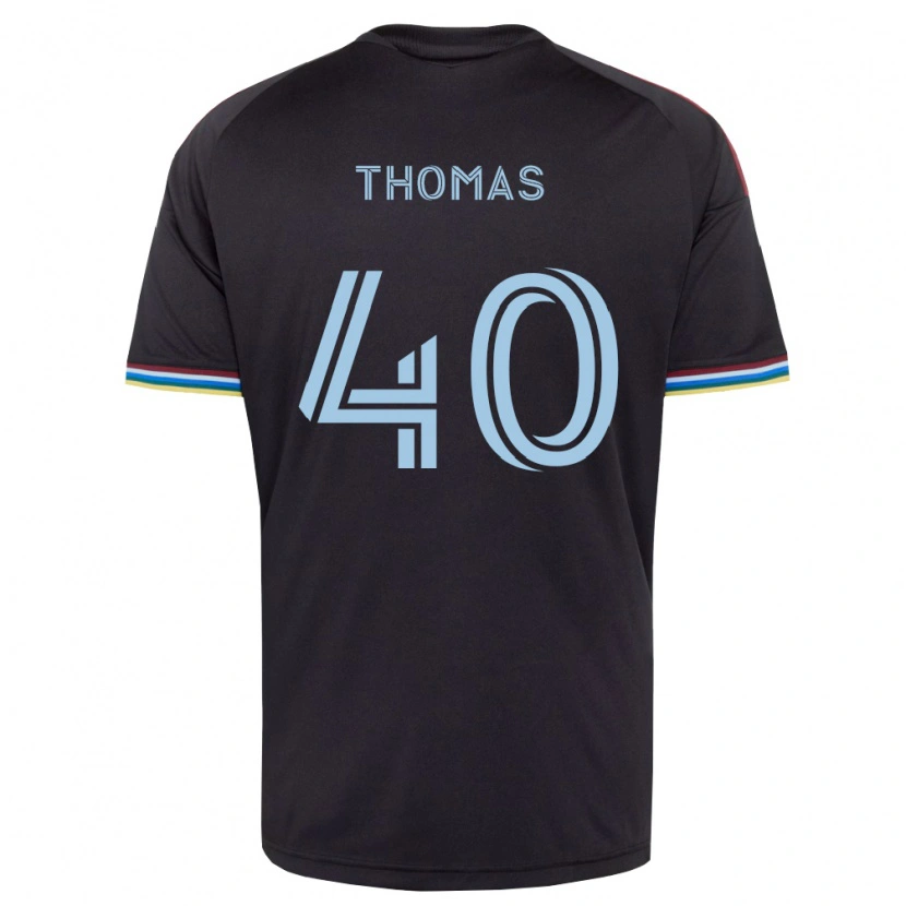 Danxen Niño Camiseta Kai Thomas #40 Azul Cielo Negro 1ª Equipación 2026/27 La Camisa México