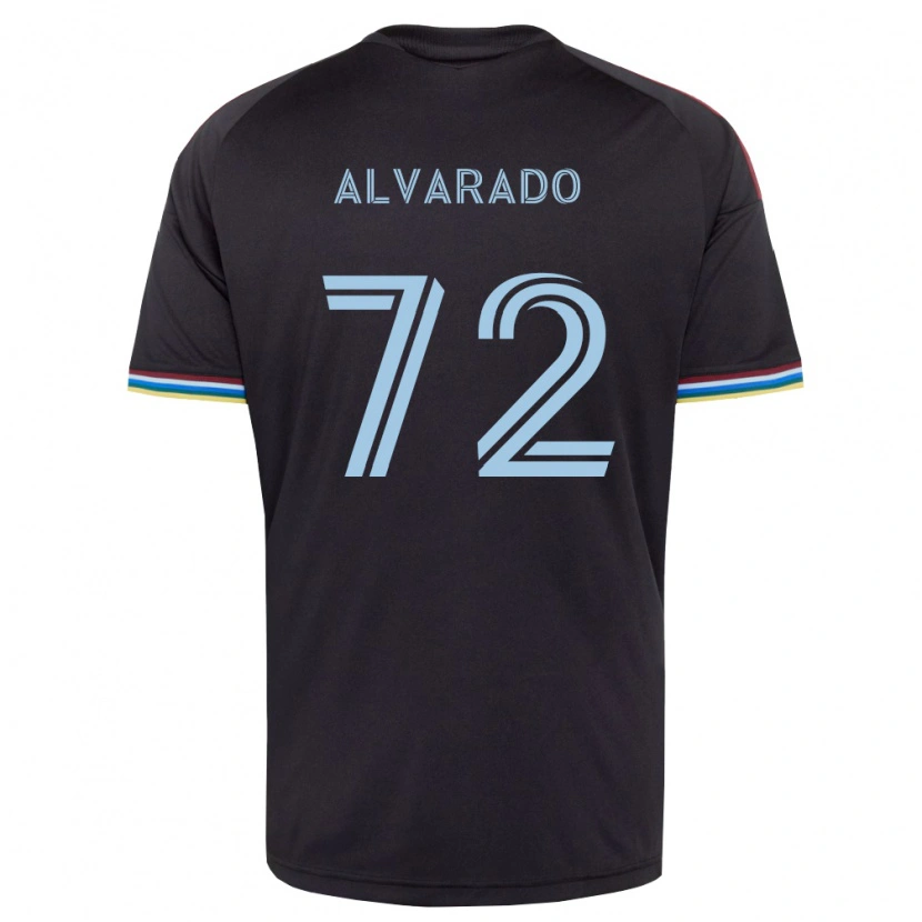 Danxen Niño Camiseta Miguel Alvarado #72 Azul Cielo Negro 1ª Equipación 2026/27 La Camisa México