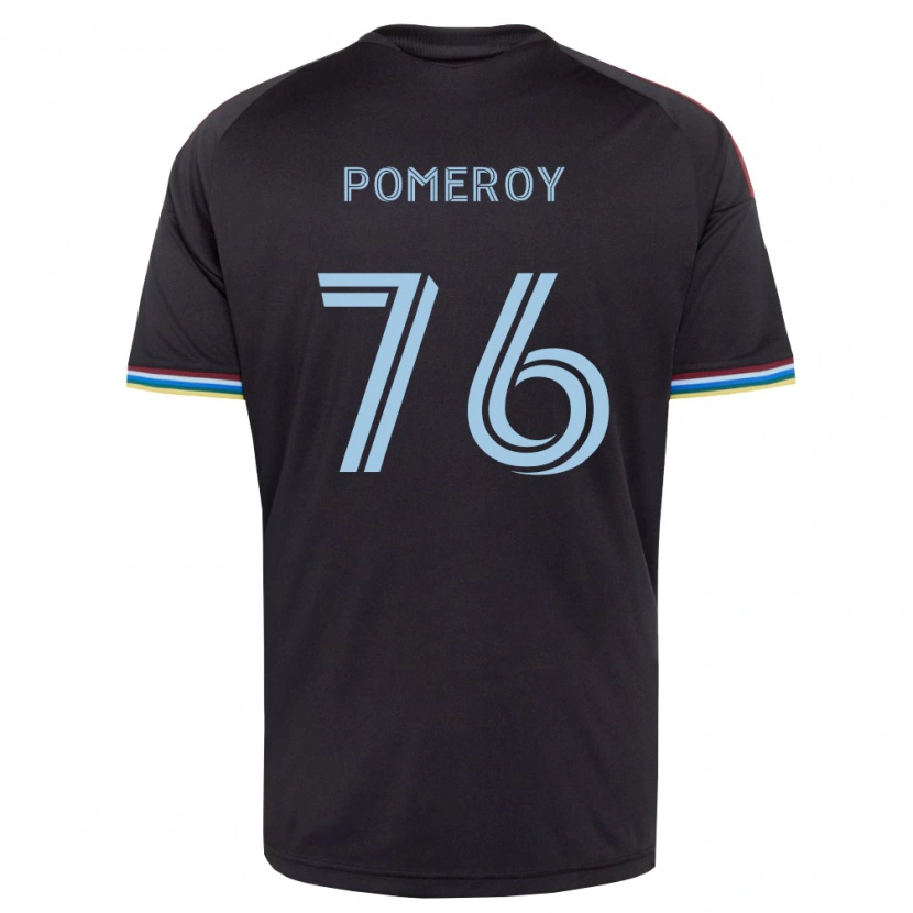 Danxen Niño Camiseta Jack Pomeroy #76 Azul Cielo Negro 1ª Equipación 2026/27 La Camisa México