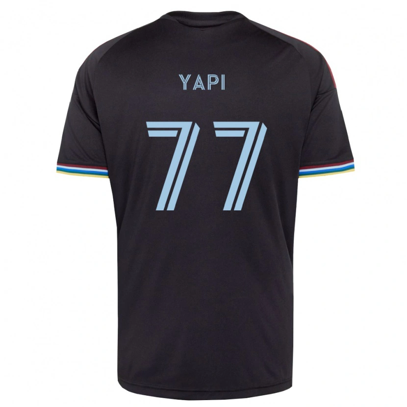 Danxen Niño Camiseta Darren Yapi #77 Azul Cielo Negro 1ª Equipación 2026/27 La Camisa México