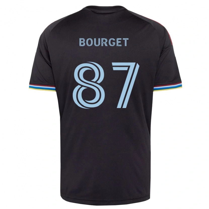 Danxen Niño Camiseta Sebastian Bourget #87 Azul Cielo Negro 1ª Equipación 2026/27 La Camisa México