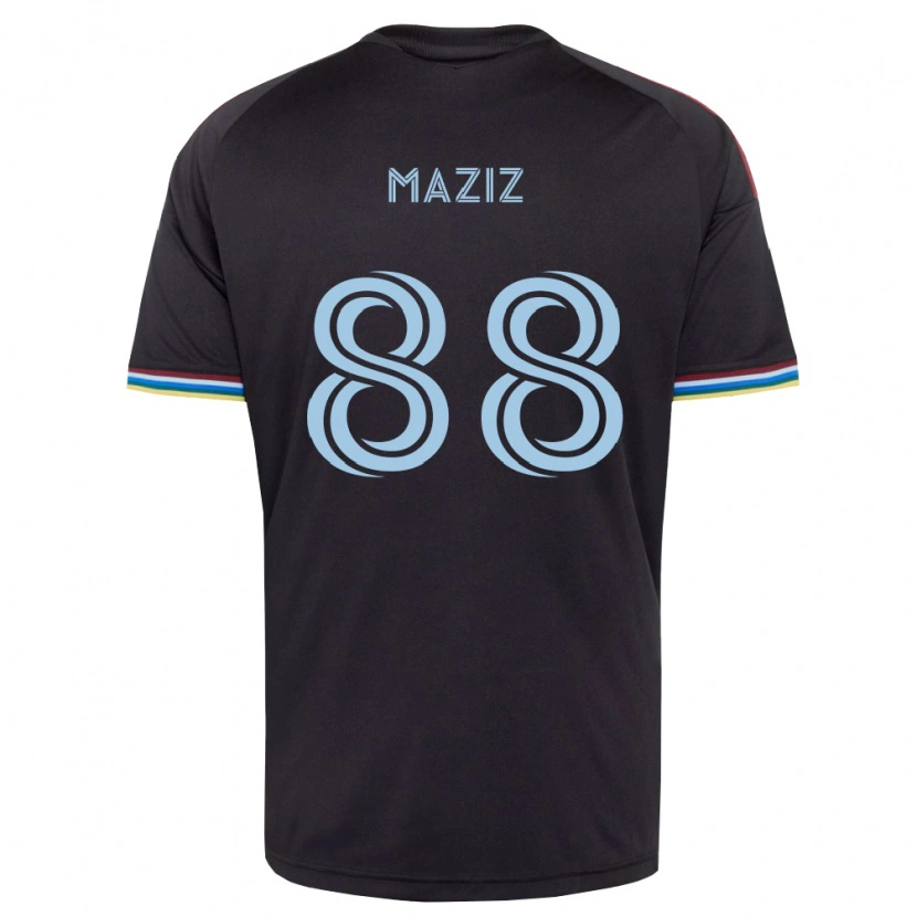 Danxen Niño Camiseta Youssef Maziz #88 Azul Cielo Negro 1ª Equipación 2026/27 La Camisa México