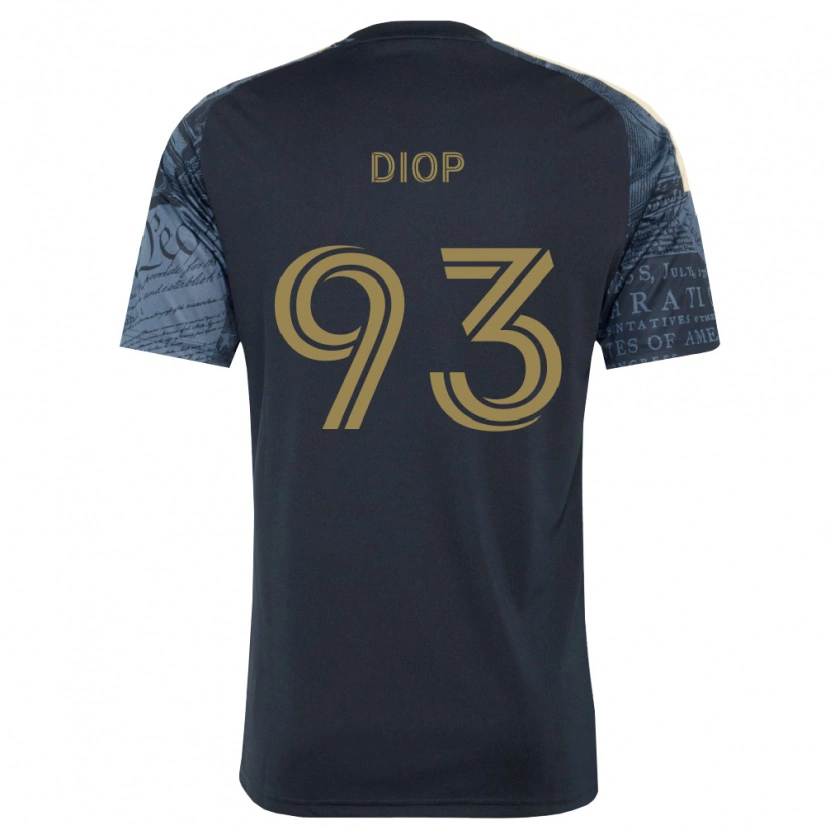 Danxen Niño Camiseta Abdoulaye Diop #93 Azul Marino Marrón 1ª Equipación 2026/27 La Camisa México