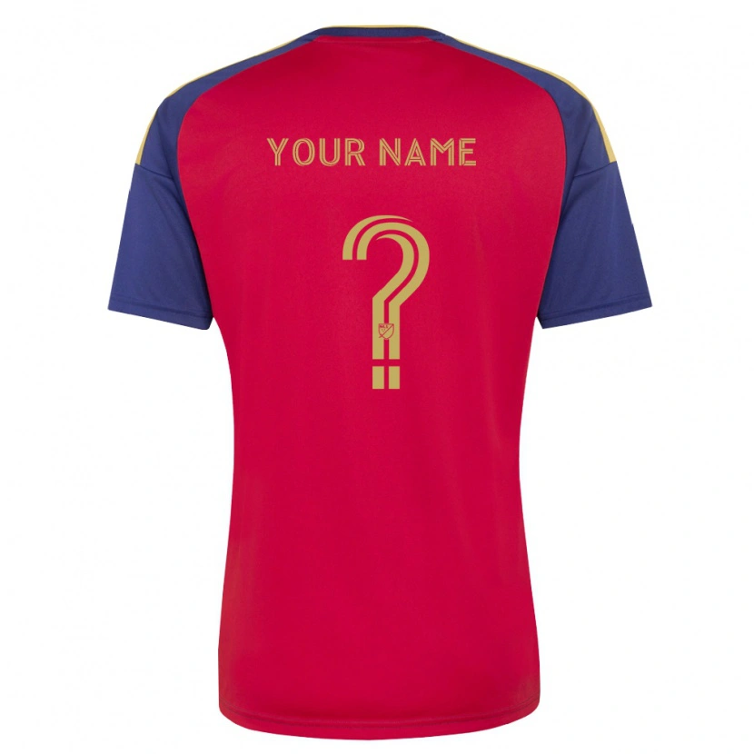 Danxen Niño Camiseta Su Nombre #0 Azul Real Marrón Rojo 1ª Equipación 2026/27 La Camisa México
