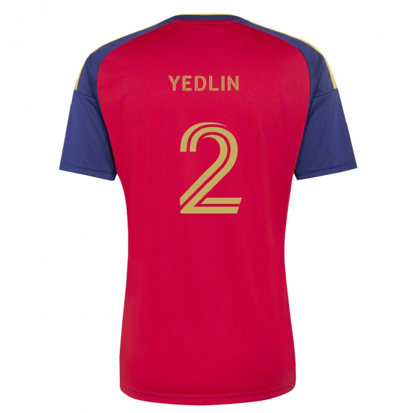 Danxen Niño Camiseta Deandre Yedlin #2 Azul Real Marrón Rojo 1ª Equipación 2026/27 La Camisa México
