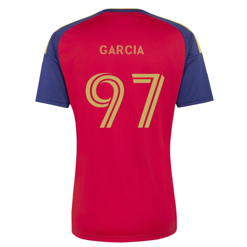 Danxen Niño Camiseta Gilberto Garcia #97 Azul Real Marrón Rojo 1ª Equipación 2026/27 La Camisa México