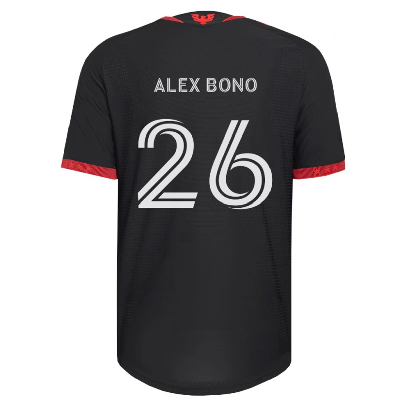 Danxen Niño Camiseta Alex Bono #26 Negro Blanco Rojo 1ª Equipación 2026/27 La Camisa México