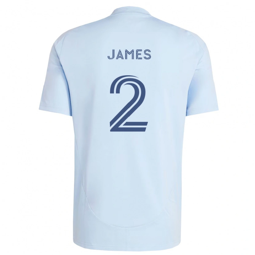 Danxen Niño Camiseta Ian James #2 Azul Claro Gris Claro 1ª Equipación 2026/27 La Camisa México