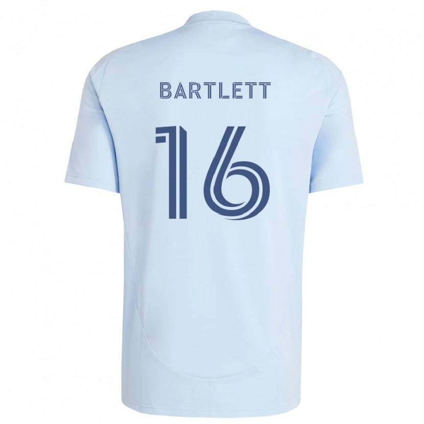 Danxen Niño Camiseta Jacob Bartlett #16 Azul Claro Gris Claro 1ª Equipación 2026/27 La Camisa México