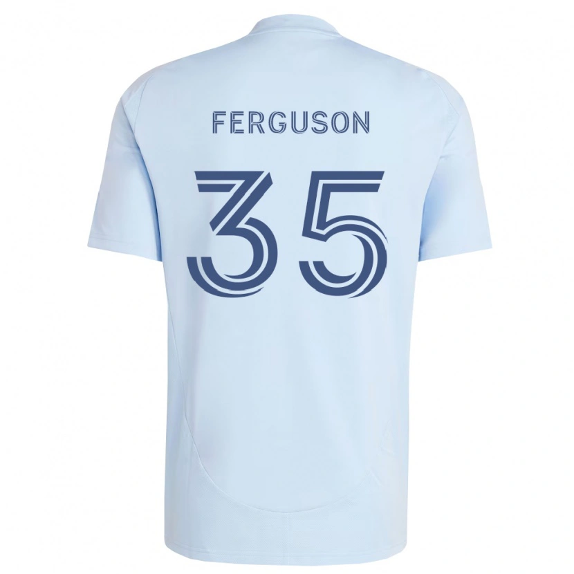 Danxen Niño Camiseta Mitchell Ferguson #35 Azul Claro Gris Claro 1ª Equipación 2026/27 La Camisa México