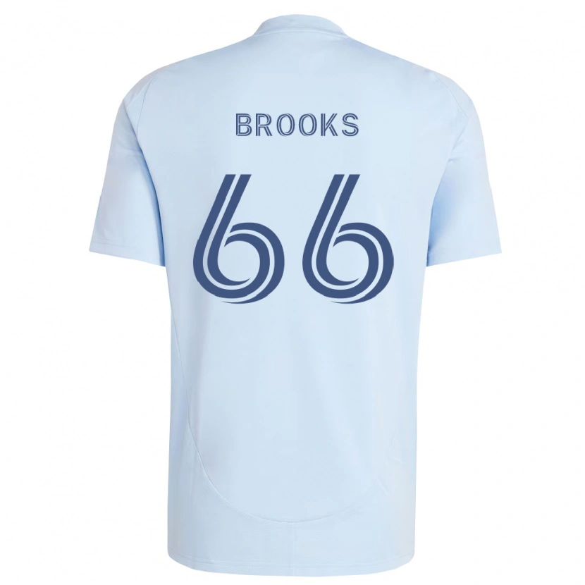 Danxen Niño Camiseta Edson Brooks #66 Azul Claro Gris Claro 1ª Equipación 2026/27 La Camisa México