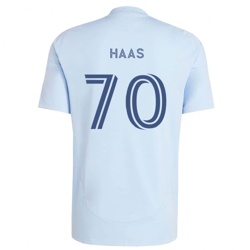Danxen Niño Camiseta Ty Haas #70 Azul Claro Gris Claro 1ª Equipación 2026/27 La Camisa México
