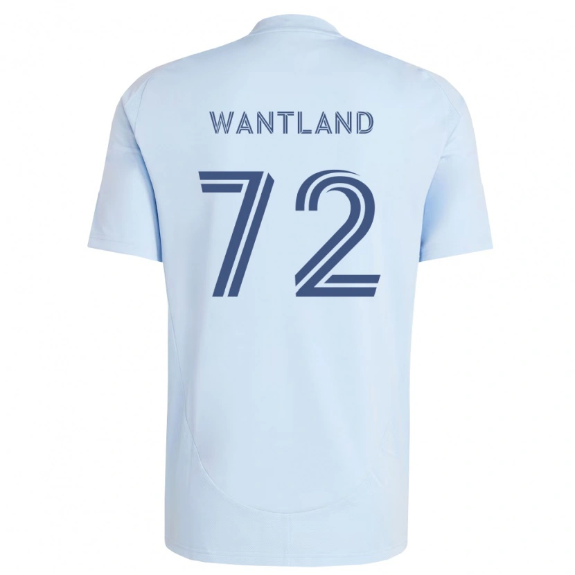 Danxen Niño Camiseta Zane Wantland #72 Azul Claro Gris Claro 1ª Equipación 2026/27 La Camisa México