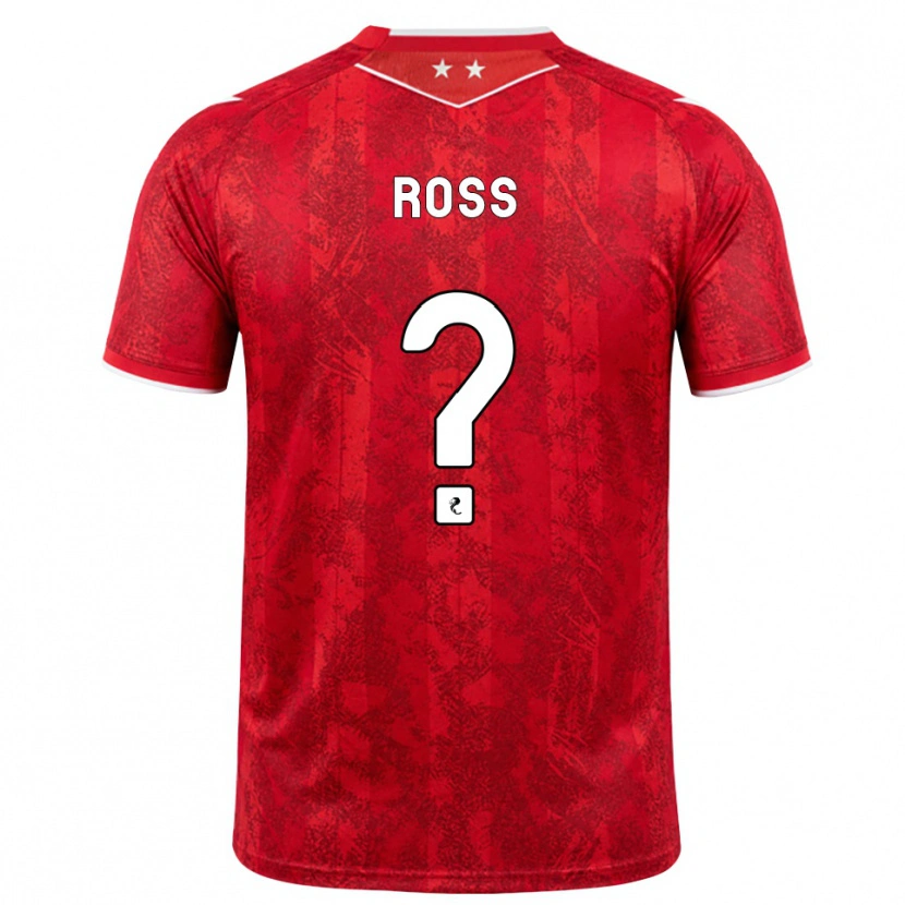 Danxen Niño Camiseta Dylan Ross #0 Rojo Blanco 1ª Equipación 2026/27 La Camisa México