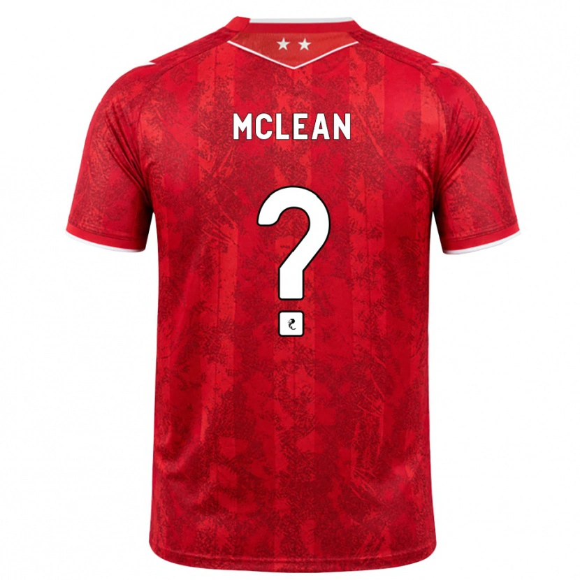 Danxen Niño Camiseta Sam Mclean #0 Rojo Blanco 1ª Equipación 2026/27 La Camisa México