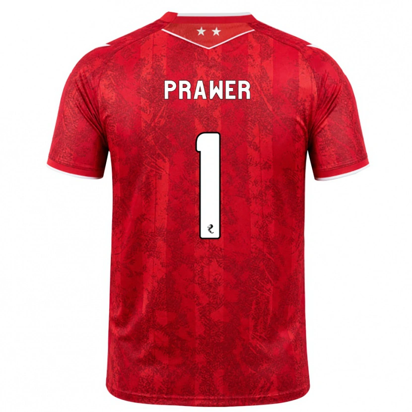 Danxen Niño Camiseta Anna Prawer #1 Rojo Blanco 1ª Equipación 2026/27 La Camisa México