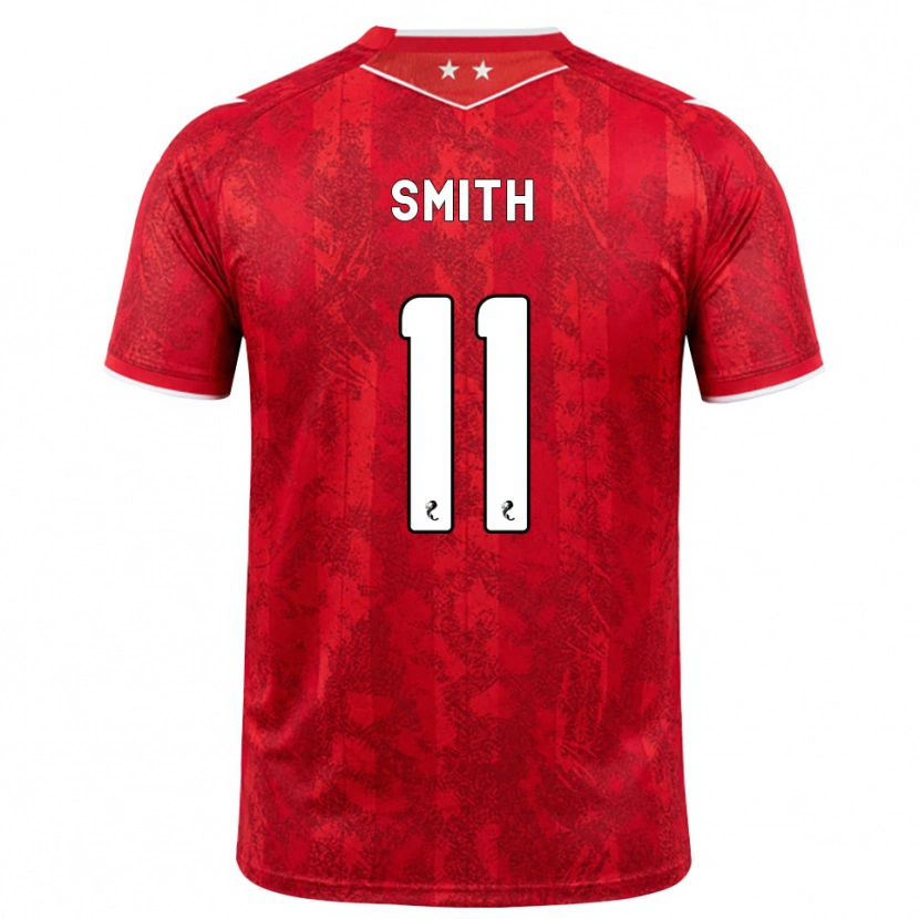 Danxen Niño Camiseta Lewis Smith #11 Rojo Blanco 1ª Equipación 2026/27 La Camisa México