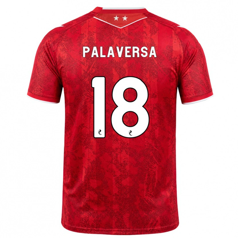 Danxen Niño Camiseta Ante Palaversa #18 Rojo Blanco 1ª Equipación 2026/27 La Camisa México